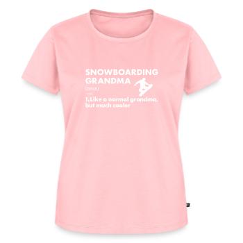 Sport Grandma Snowboarding - Frauen Premium Bio T-Shirt - Rosa - Vorne - AI Model Female 172 dark (172cm)