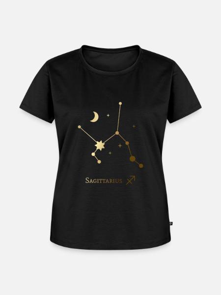 Sagittarius/Schütze - Frauen Premium Bio T-Shirt - Schwarz
