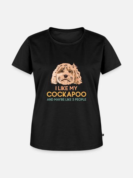 Cockapoo Hund - Frauen Premium Bio T-Shirt - Schwarz