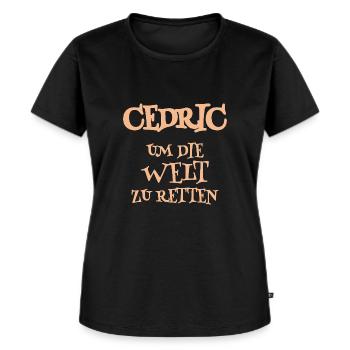 Helper Cedric - Women's Premium Organic T-shirt - black - Front - Selfina (174cm)