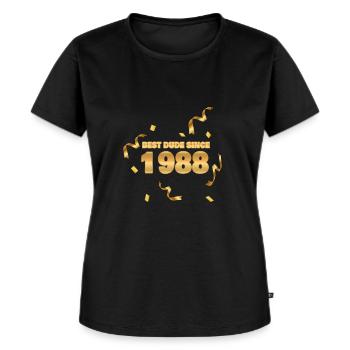 1988 - Women's Premium Organic T-shirt - black - Front - Selfina (174cm)
