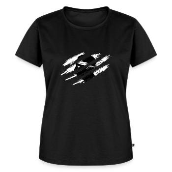 Korsika Flagge Korsika Fahne Corsica Korsischen - Frauen Premium Bio T-Shirt - Schwarz - Vorne - Selfina (174cm)