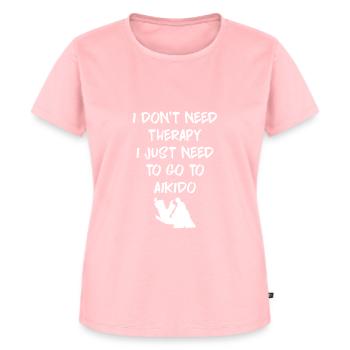 Aikido - Frauen Premium Bio T-Shirt - Rosa - Vorne - AI Model Female 172 dark (172cm)