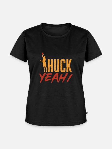 Ultimate Frisbee Wurfscheibe - Frauen Premium Bio T-Shirt - Schwarz