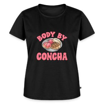 Concha Hispanic Mexikanisch Pan Dulce - Frauen Premium Bio T-Shirt - Schwarz - Vorne - Selfina (174cm)