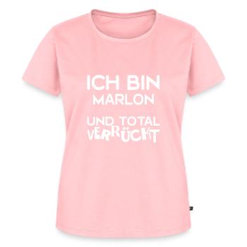 First name Marlon - Women's Premium Organic T-shirt - rose - Front - AI Model Female 172 dark (172cm)
