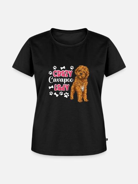 Cavapoo Cavoodle Capoodle Hund - Frauen Premium Bio T-Shirt - Schwarz