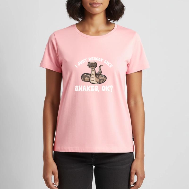 Ball Python Schlange Königspython Frauen Premium Bio T-Shirt