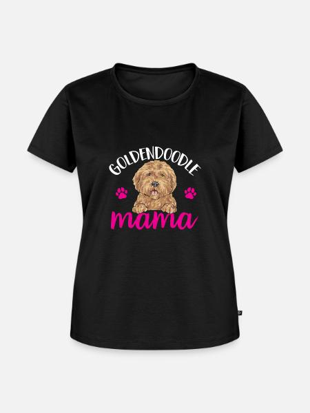 Goldendoodle Doodle Hund - Frauen Premium Bio T-Shirt - Schwarz