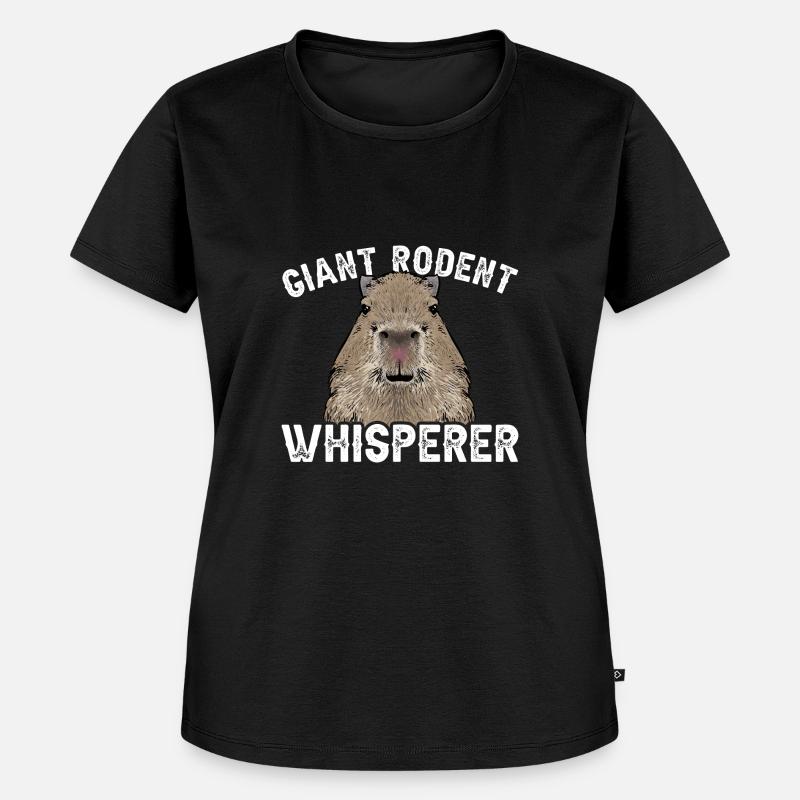 Capybara rodent - Women's Premium Organic T-shirt - black