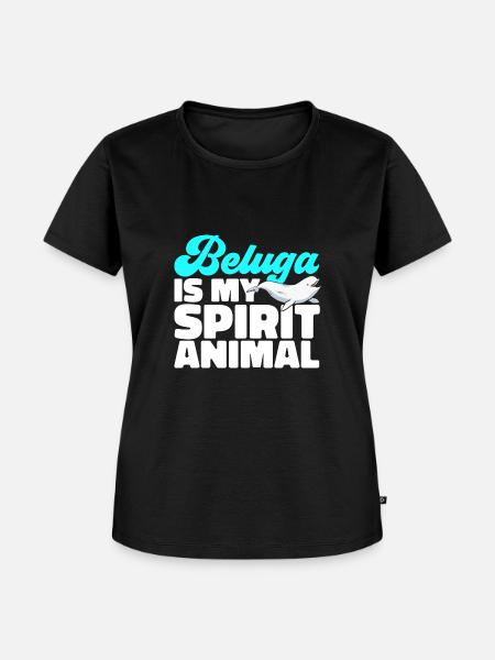 Weißwal Beluga Wal - Frauen Premium Bio T-Shirt - Schwarz