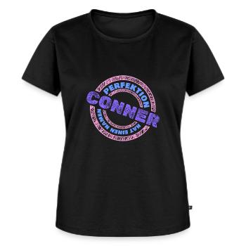 Conner dans le rôle de Conner - T-shirt Premium bio Femme - noir - Devant - Selfina (174cm)