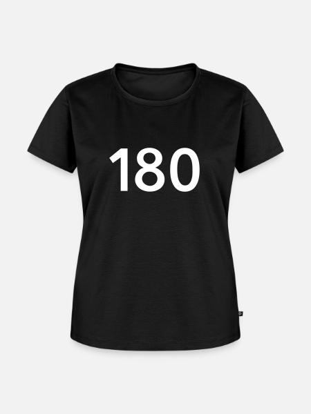 Darts 180 - Frauen Premium Bio T-Shirt - Schwarz