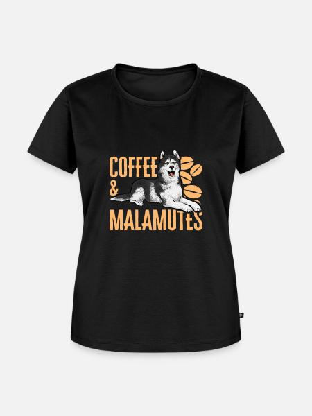 Alaskan Malamute Hund - Frauen Premium Bio T-Shirt - Schwarz