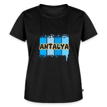 Antalya Antalya - T-shirt Premium bio Femme - noir - Devant - Selfina (174cm)
