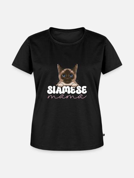 Siamkatze - Frauen Premium Bio T-Shirt - Schwarz