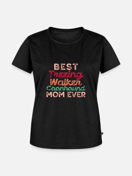 Treeing Walker Coonhound - Frauen Premium Bio T-Shirt - Schwarz