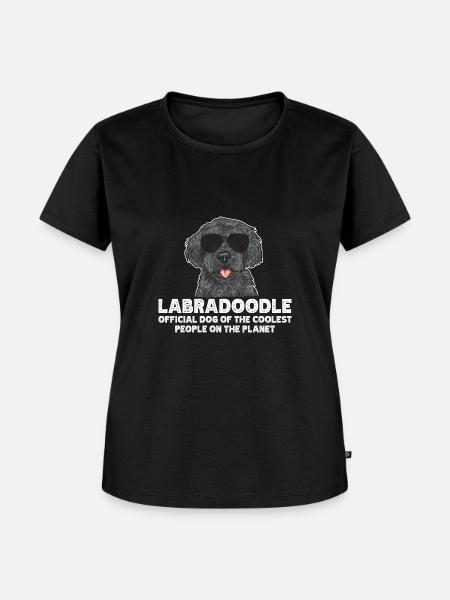 Labradoodle Hund - Frauen Premium Bio T-Shirt - Schwarz