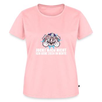 Juckt Mich Nicht Ich Gehe 2024 In Rente Rente 2024 - Frauen Premium Bio T-Shirt - Rosa - Vorne - AI Model Female 172 dark (172cm)