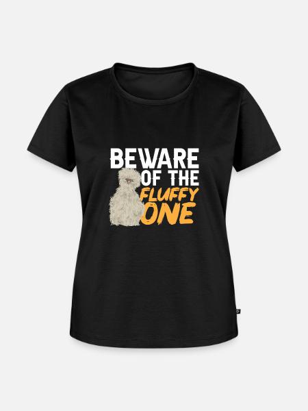 Seidenhuhn Silkie Chicken - Frauen Premium Bio T-Shirt - Schwarz