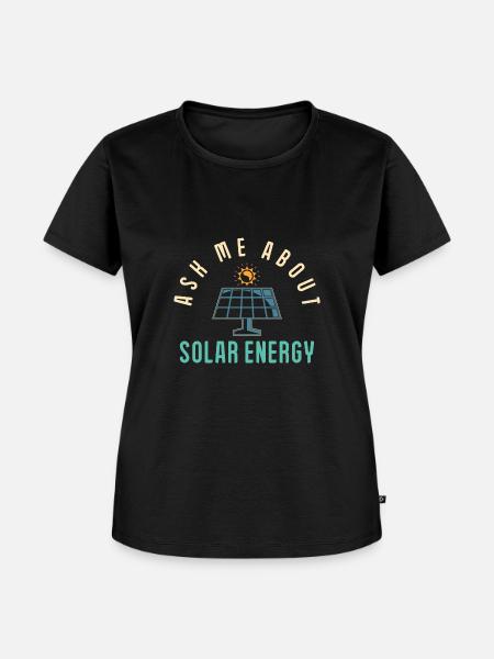 Solarmodul Solarenergie Solarstrom - Frauen Premium Bio T-Shirt - Schwarz
