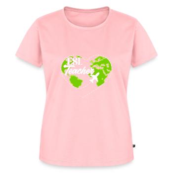 Teacher English Second Language Foreign Language - Women's Premium Organic T-shirt - rose - Front - AI Model Female 172 dark (172cm)