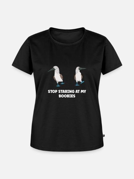 Blaufußtölpel Blue-footed Booby Seevogel - Frauen Premium Bio T-Shirt - Schwarz