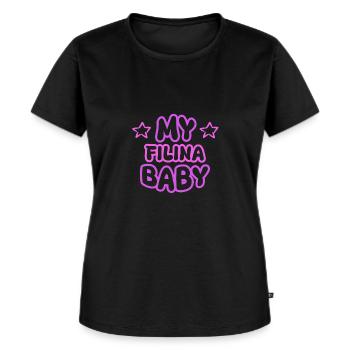 Filina as a given name - Women's Premium Organic T-shirt - black - Front - Selfina (174cm)