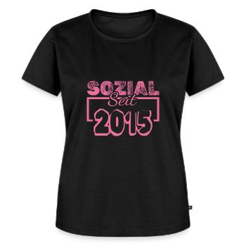 2015 - Frauen Premium Bio T-Shirt - Schwarz - Vorne - Selfina (174cm)