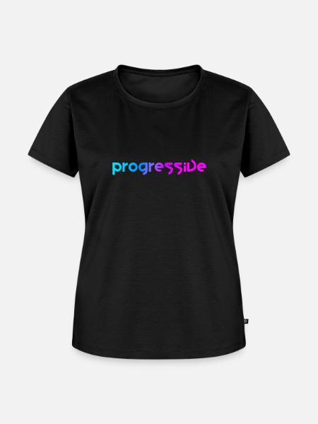 Progressiv (Neon-Stil) - Frauen Premium Bio T-Shirt - Schwarz