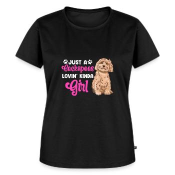 Cockapoo Dog - Women's Premium Organic T-shirt - black - Front - Selfina (174cm)