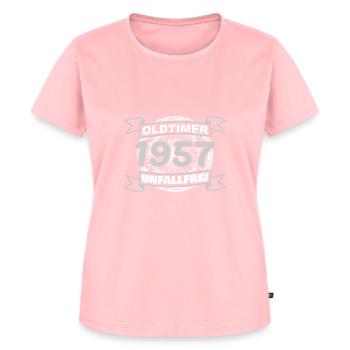 1957 - Frauen Premium Bio T-Shirt - Rosa - Vorne - AI Model Female 172 dark (172cm)