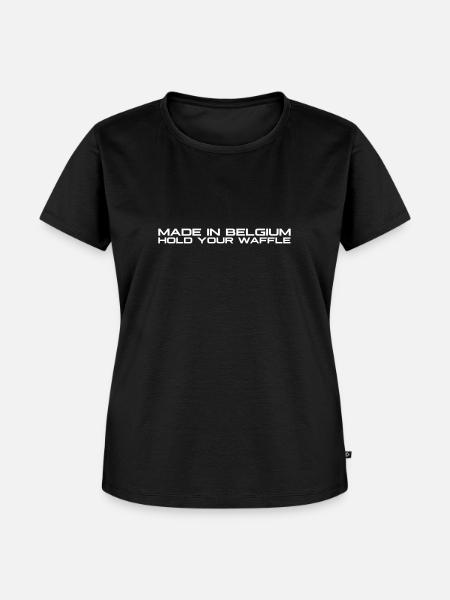 Halten Sie Ihre Waffel - Frauen Premium Bio T-Shirt - Schwarz