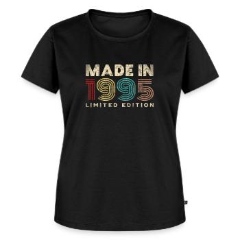 Made In Jahrgang 1995 Geburtstag Geschenk 27 Jahre - Frauen Premium Bio T-Shirt - Schwarz - Vorne - Selfina (174cm)