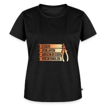 Master Electrician Electrical Engineer Electrician - Women's Premium Organic T-shirt - black - Front - Selfina (174cm)