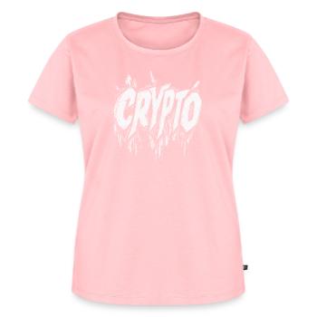 Crypto Bitcoin xrp sol eth doge ada lien xlm algo - T-shirt Premium bio Femme - rose - Devant - AI Model Female 172 dark (172cm)