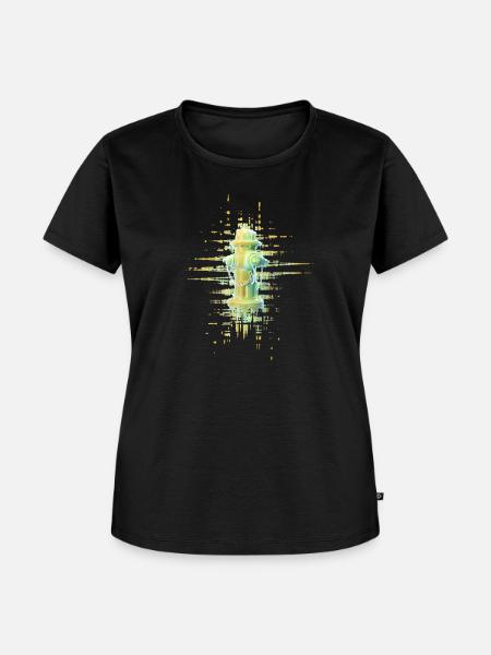 Gelber Hydrant - Frauen Premium Bio T-Shirt - Schwarz