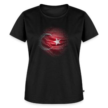 Turkey Flag Moon Star Country Ismir Side Home - Women's Premium Organic T-shirt - black - Front - Selfina (174cm)