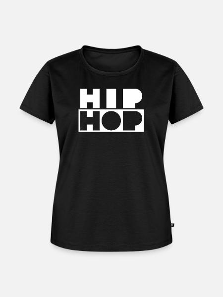 Hip Hop mutiges Logo-Design - Frauen Premium Bio T-Shirt - Schwarz
