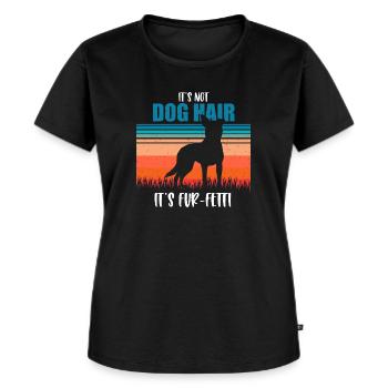 Australian Cattle Dog - Frauen Premium Bio T-Shirt - Schwarz - Vorne - Selfina (174cm)