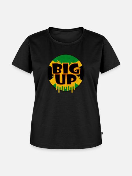 Jamaïque Big Up - T-shirt Premium bio Femme - noir
