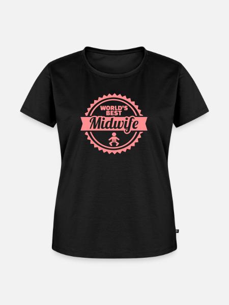 Hebamme - Frauen Premium Bio T-Shirt - Schwarz
