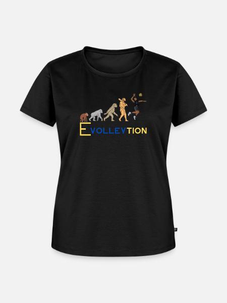 Volleyball Evolution - Frauen Premium Bio T-Shirt - Schwarz