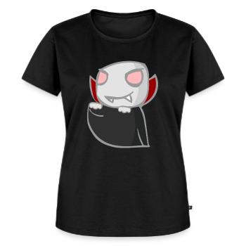 vampir - Frauen Premium Bio T-Shirt - Schwarz - Vorne - Selfina (174cm)