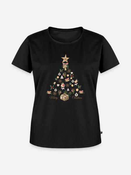 Boho Christmas - Frauen Premium Bio T-Shirt - Schwarz