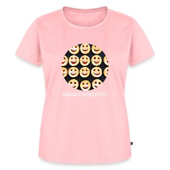 Rayonner de positivité - T-shirt Premium bio Femme - rose - Devant - AI Model Female 172 dark (172cm)