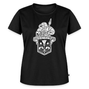 Schornsteinfeger Zunftzeichen Altmodisch - Frauen Premium Bio T-Shirt - Schwarz - Vorne - Selfina (174cm)