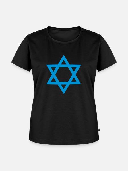 Davidstern - Frauen Premium Bio T-Shirt - Schwarz