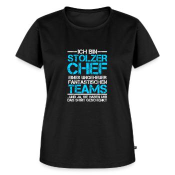 Chef - Frauen Premium Bio T-Shirt - Schwarz - Vorne - Selfina (174cm)