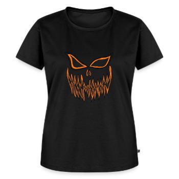 Halloween - T-shirt Premium bio Femme - noir - Devant - Selfina (174cm)
